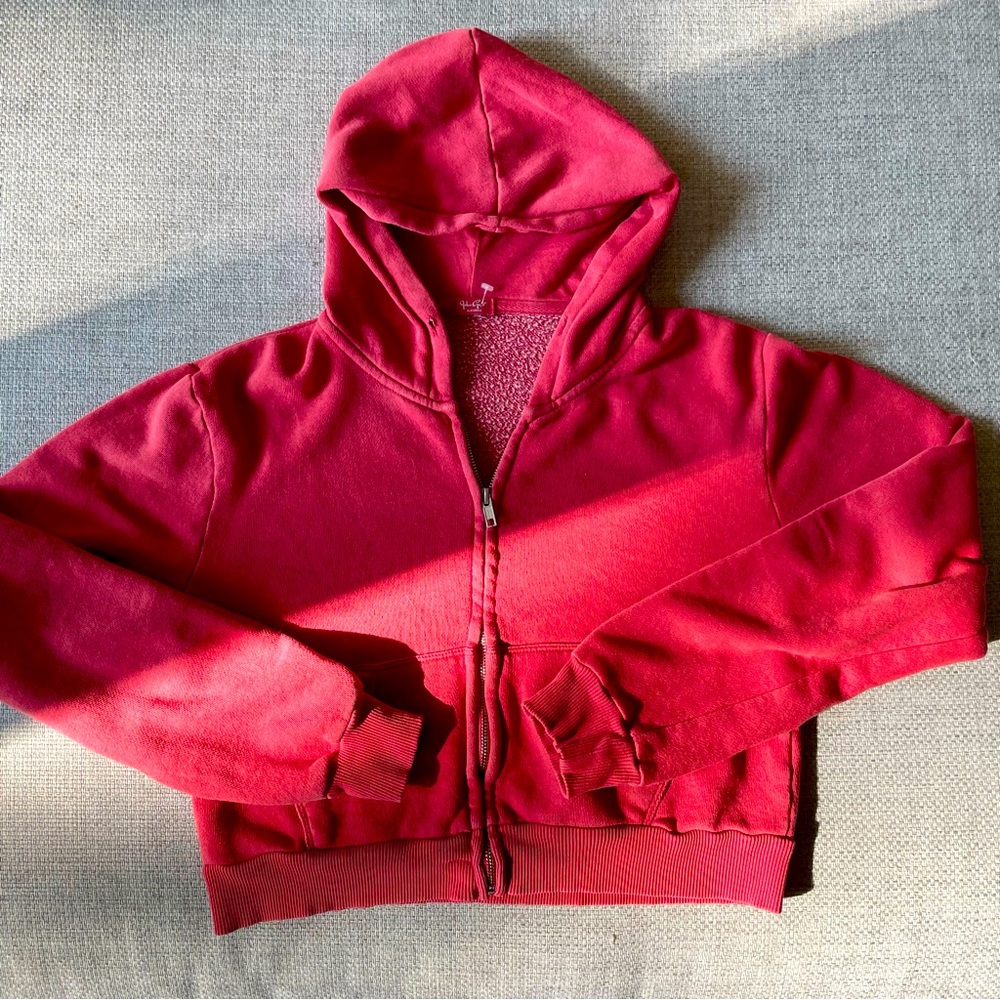 light red john gault crop zip up ❤️‍🔥